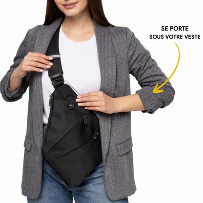 VoyaLock – Sac bandoulière antivol compact à fermetures cachées